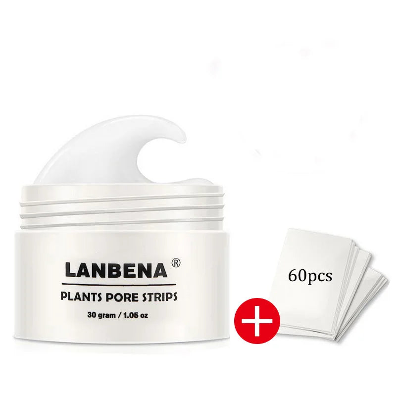 LANBENA Black Dots Blackhead Remover Nose Mask Pore Strip Deep Face Cleaning Nasal Strips Acne Treatment Korean Skin Care Produc